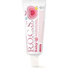 Baby Elma Püresi Tadında Yutulabilir Diş Macunu 0-3 Yaş 35 ml (2 Adet)