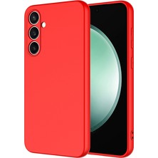 Ve Kırmızı Samsung Galaxy A26 5g  ile Uyumlu Rose Serisi Kamera Korumalı Silikon Kılıf