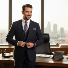İlayda Emir Slim Fit, 3 Parça Takım Elbise, Erkek Klasik Yelekli, Premium Kumaş, Ofis ve Özel Gün Takımı
