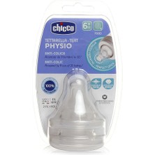 Chicco Yeni Wellbeing Biberon Emziği 6 Ay+ Mama Akışlı 2'li (2 Adet)