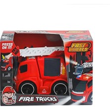 2 Adet Erdem Oyuncak Fast Wheels Sürtmeli Itfaiye Kamyonu Sesli Işıklı