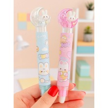 ÖZ OFİS Lucky Sweet Sevimli Tavşan Basma Mekanizmalı Silgi - Pastel Renkler - Tekli