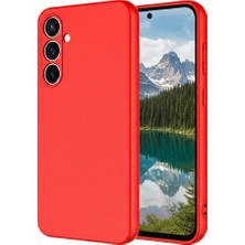 Ve Kırmızı Samsung Galaxy A56 5g  ile Uyumlu Rose Serisi Kamera Korumalı Silikon Kılıf