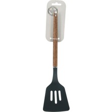 Koopman Ahşap Saplı Plastik Delikli Spatula (101001680) 5 Adet