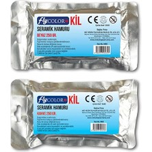 3 Adet Fly Seramik Hamuru Beyaz Kil 250 gr