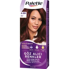 Palette Göz Alıcı Renkler 4-88 Koyu Kızıl Saç Boyası 110 ml 3 Adet