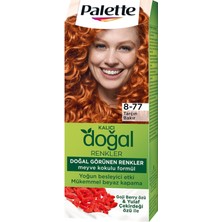 Palette Kalıcı Doğal Renkler 8-77 Tarçın Bakır Saç Boyası 110 ml 4 Adet