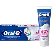 Oral-B Diş Macunu Komple 7 Extra Beyaz 75 ml 2 Adet