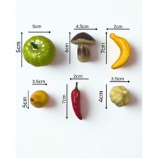 Ahfa Natural Craft Minyatür Yapay Meyve Sebze Seti 6 Adet