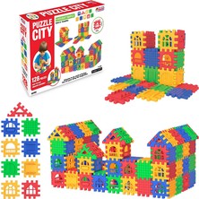 Dede Oyuncak Dede Puzzle City 128 Parça (4 Adet)