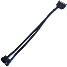 RADION CA-6564 Sata Power To Fan Çevirici 2 Port Y Pin Pwm Çoklayıcı Splitter Fan Kablosu