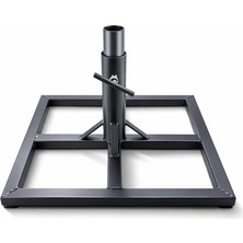 Erta Metal Şemsiye Altlığı - Dayanıklı Taban Çardak Şemsiye İçin Siyah Renkli Metal Yapı