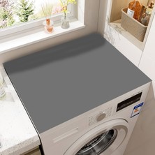 Çamaşır Makinesi Üstü Örtü Kaymaz Tabanlı Yıkanabilir Koruyucu Mat