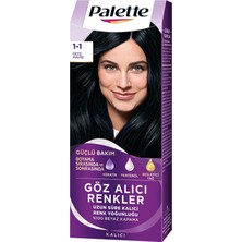 Palette Göz Alıcı Renkler 1-1 Gece Mavisi Saç Boyası 110 ml 3 Adet