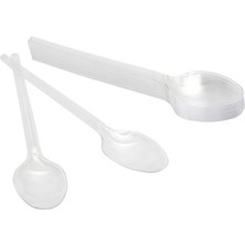 Roll-Up Plastik Şeffaf Kaşık 10'lu 3 Adet
