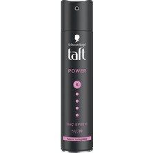 Taft Power Mega Güçlü Tutuş ve Kaşmir Dokunuşu Etkili Saç Sprey 3 Adet