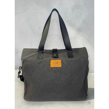 Old Cotton Mumlu Kanvas Çok Bölmeli Omuz Çantası ve El Çantası (Ayarlanabilir Ek Askı) S Ernest Bag