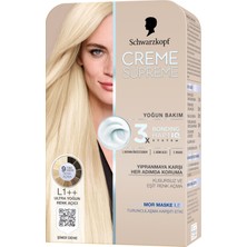 Schwarzkopf Creme Supreme Ultra Yoğun Renk Açıcı 162 ml Kahverengi Krem Formda Etkili Bakım