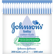 Johnson's Baby Kulak Çubuğu 200'LÜ 3 Adet
