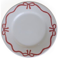 Keramika Fiyonk Dekor Pasta Tabak 19 cm 4 Adet