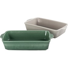 Touch Me Stoneware Dikdörtgen Fırın Kabı 32.5 cm (FD302) 3 Adet