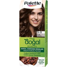 Palette Kalıcı Doğal Renkler 5-0 Açık Kahve Saç Boyası 110 ml 3 Adet