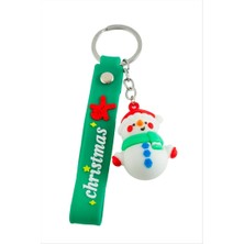 Zero Land Gld-Spt- Kardan Adam Yılbaşı Silikon Anahtarlık - Yeşil