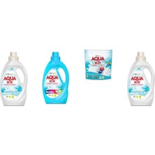 Boron Aquabor Doğal Mineralli Sıvı Beyaz  + Sıvı Renkliler + Tablet + Sıvı Beyaz 4 Lü Set