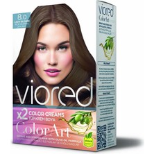 VİORED Viored Colorart Set Boya Açık Kumral 8.0 160 ml