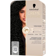 Schwarzkopf Creme Supreme 1-0 Siyah Saç Boyası 182 ml 5 Adet