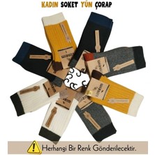 SS Home Concept Mısırlı 75001 Kadın Yün Soket Çorap