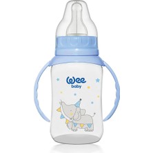 744 Wee Baby Kulplu Pp Biberon 150ML Mavi (2 Adet)