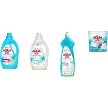 Boron Aquabor Doğal Mineralli Sıvı Renkliler + Sıvı Beyaz + Elde Bulaşık + Tablet 4 Lü Set