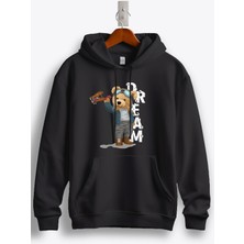 MGAX Sevimli Ayı Dream Pilot Baskılı Regular Kapşonlu Sweatshirt