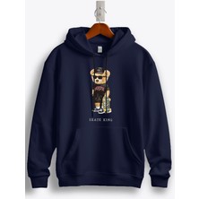 MGAX Sevimli Ayı Skate King Baskılı Regular Kapşonlu Sweatshirt