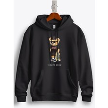 MGAX Sevimli Ayı Skate King Baskılı Regular Kapşonlu Sweatshirt