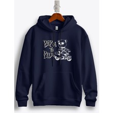 MGAX Motosiklet Born To Ride Regular Baskılı Kapşonlu Sweatshirt