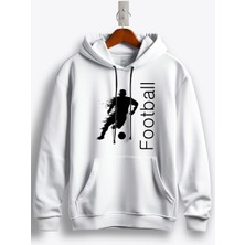 MGAX Football Player Baskılı Regular Kapşonlu Sweatshirt