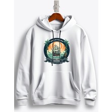 MGAX Denizci Denizlerin Kralı Baskılı Regular Kapşonlu Sweatshirt