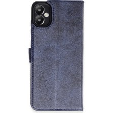 Cepmoda Samsung Galaxy A05 Uyumlu Kapaklı Kılıf - Cüzdanlı - Kopçalı - Lacivert