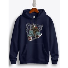 MGAX Motosiklet Socoter Boy Baskılı Regular Kapşonlu Sweatshirt