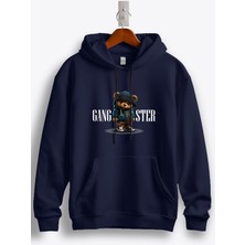 MGAX Sevimli Ayı Gangster Bear Baskılı Regular Kapşonlu Sweatshirt