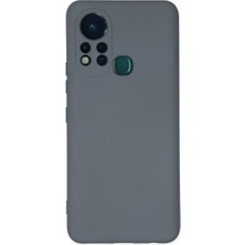 Cepmoda Infinix Hot 11S Lansman Kılıf - Iç Kısmı Kadife Kaplı - Esnek Silikon Kapak - Gri