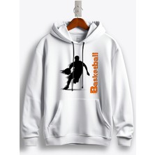 MGAX Basketbol Basketball Player Baskılı Regular Kapşonlu Sweatshirt