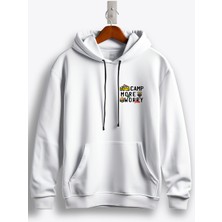 MGAX Kampçı Camp More Worry Less Arma Baskılı Regular Kapşonlu Sweatshirt