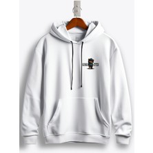 MGAX Sevimli Ayı Gangster Bear Arma Baskılı Regular Kapşonlu Sweatshirt
