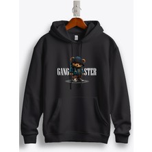 MGAX Sevimli Ayı Gangster Bear Baskılı Regular Kapşonlu Sweatshirt