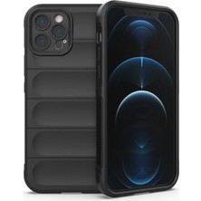 Cepmoda iPhone 12 Pro Optimum Soft Silikon Kılıf Mat Darbe Koruyucu Kapak - Siyah