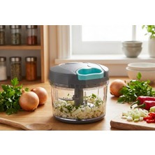 Tantitoni TNT-8695835422503-BLEND A368MNTG-018-01-MİNT Gri Büyük Pratik Doğrayıcı ve Çırpıcı 1000ML