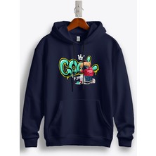 MGAX Sevimli Ayı Havalı Genç Baskılı Regular Kapşonlu Sweatshirt